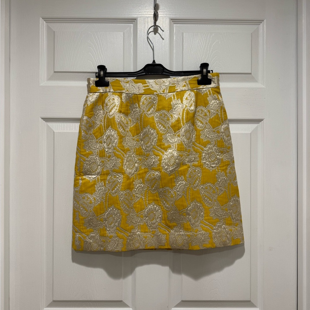 Kate Spade Gold and Silver Embellished Mini Skirt